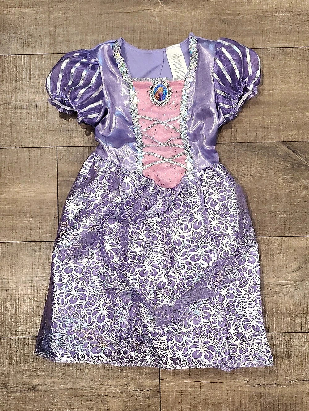 Disney Store Rapunzel Costume for Kids – Tangled Purple Floral Dress 4-6x